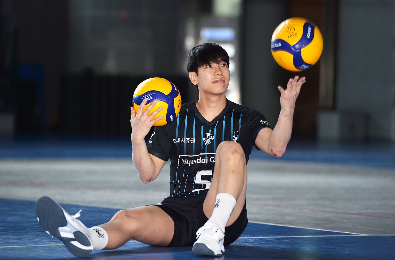 다가오는 시즌 준비에 한창인 현대캐피탈 리베로 박경민. 김성태 객원기자