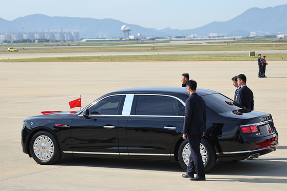시진핑 중국 국가주석 전용 의전차량 '훙치' 연합뉴스