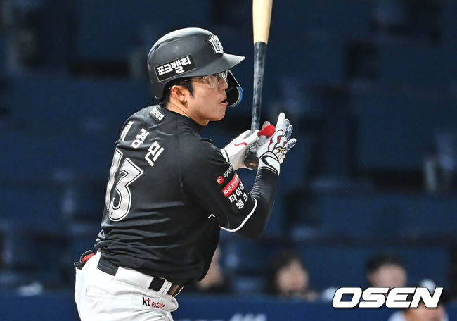 [OSEN=창원, 이석우 기자] KT 위즈 허경민 083 2026.04.15 / foto0307@osen.co.kr