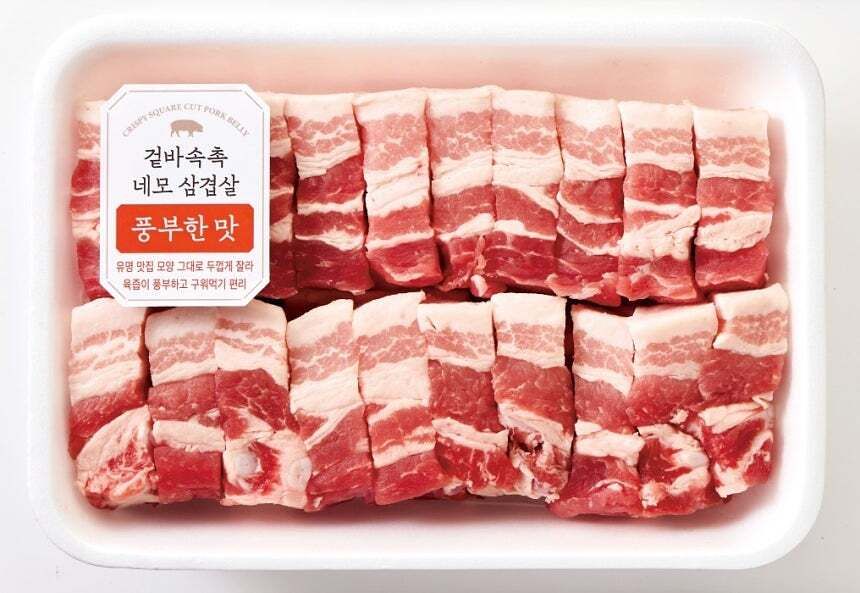 이마트에서 내놓은 한입 크기 삼겹살. 사진 이마트 