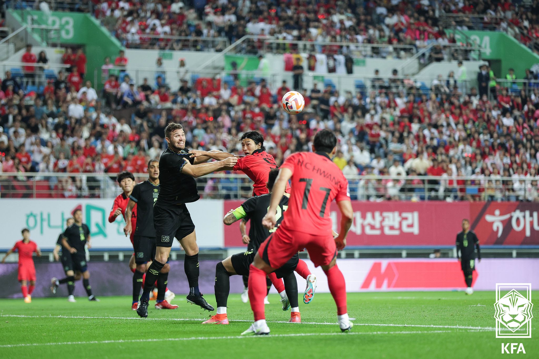 2023년 6월 대전에서 맞붙은 한국축구대표티과 엘살바도르. 사진 KFA