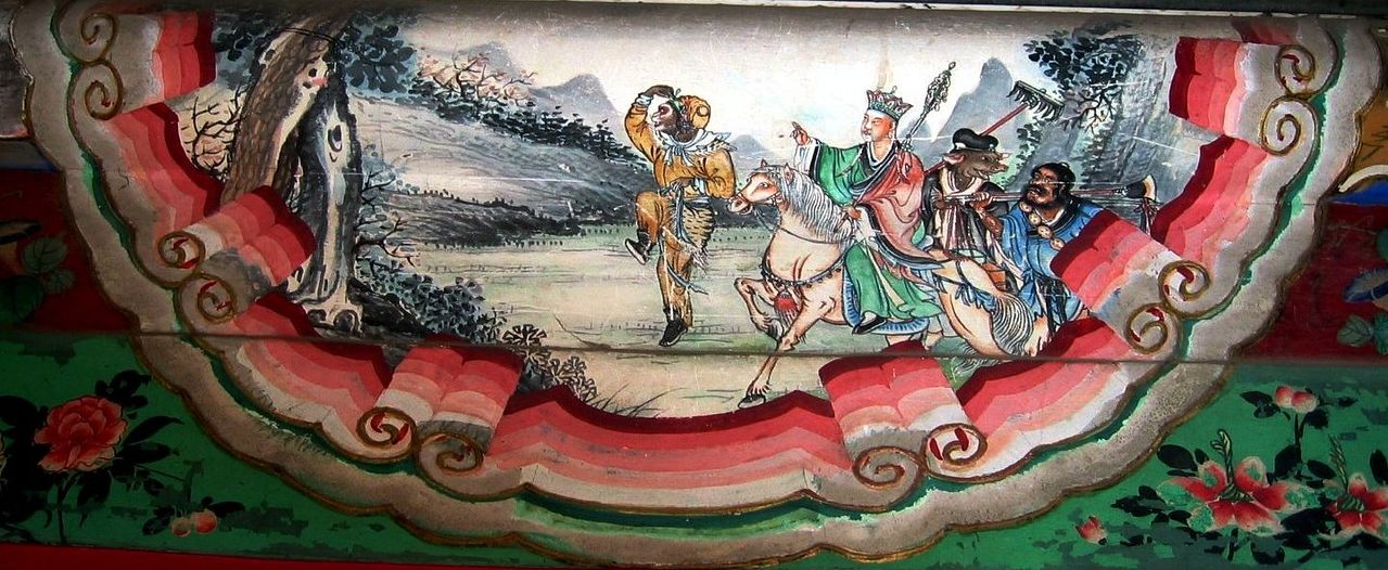 중국 베이징 이화원의 회랑을 장식한 『서유기』의 한 장면. [사진 성민엽]