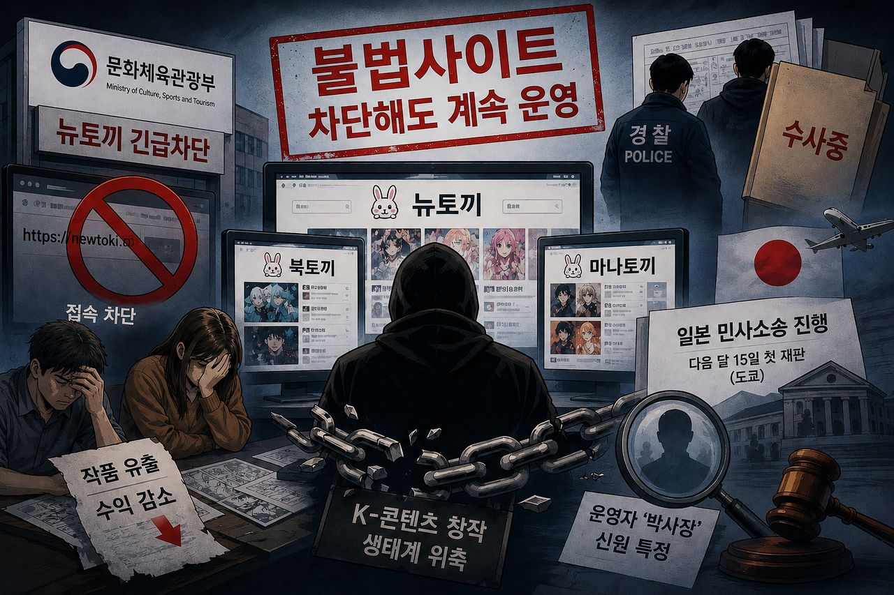 정부의 긴급차단 조치와 경찰 수사에도 저작권 침해 불법 사이트들이 여전히 성행하자, 피해자들은 직접 운영자를 찾고 소송을 제기하는 등 발 벗고 나섰다. 이미지는 이해를 돕기 위해 생성형 AI로 제작한 사진. 챗GPT