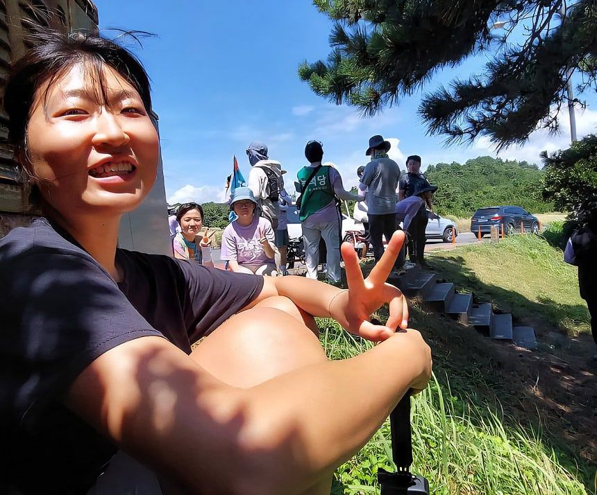 한국인 활동가 김아현씨. 연합뉴스