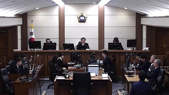 지난 12일 이상민 전 행정안전부 장관의 항소심 선고공판이 열리고 있는 서울고등법원 311호 모습