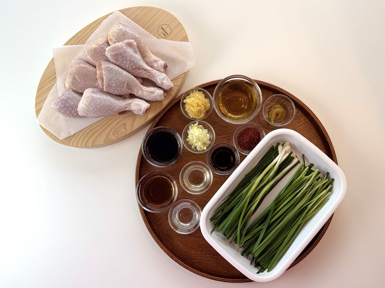 이북식 찜닭의 재료. 사진 이정웅