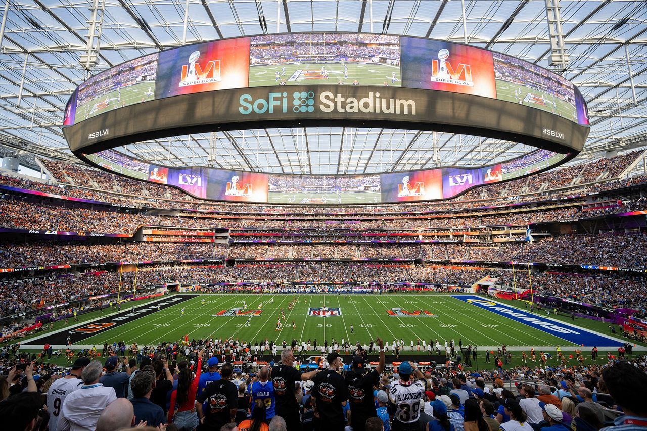 소파이스타디움은 원래 인조잔디가 깔린 NFL 경기장이다. [AP=연합뉴스]