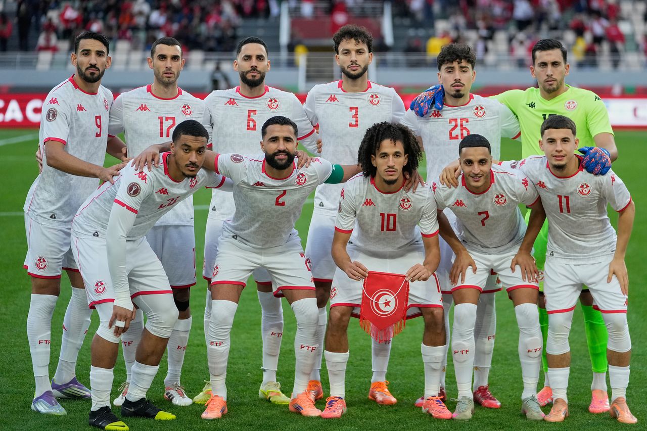 2026 북중미월드컵 조별리그 F조에 속한 튀니지 축구대표팀. 사진은 지난해 아프리카 내이션스컵 당시 대표팀. AP=연합뉴스