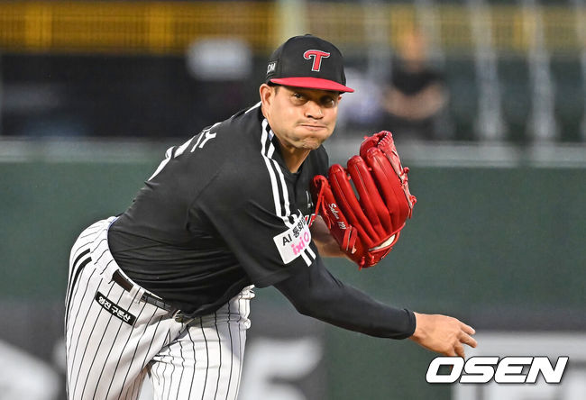 [OSEN=부산, 이석우 기자] LG 트윈스 치리노스 158 2026.05.27 / foto0307@osen.co.kr