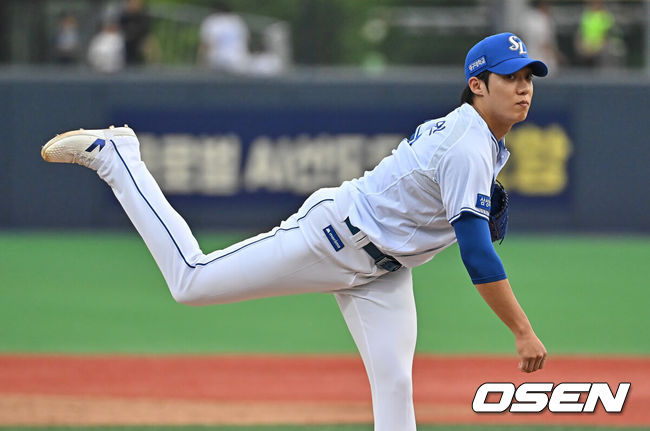[OSEN=포항, 이석우 기자] 삼성 라이온즈 원태인 095 2026.05.19 / foto0307@osen.co.kr