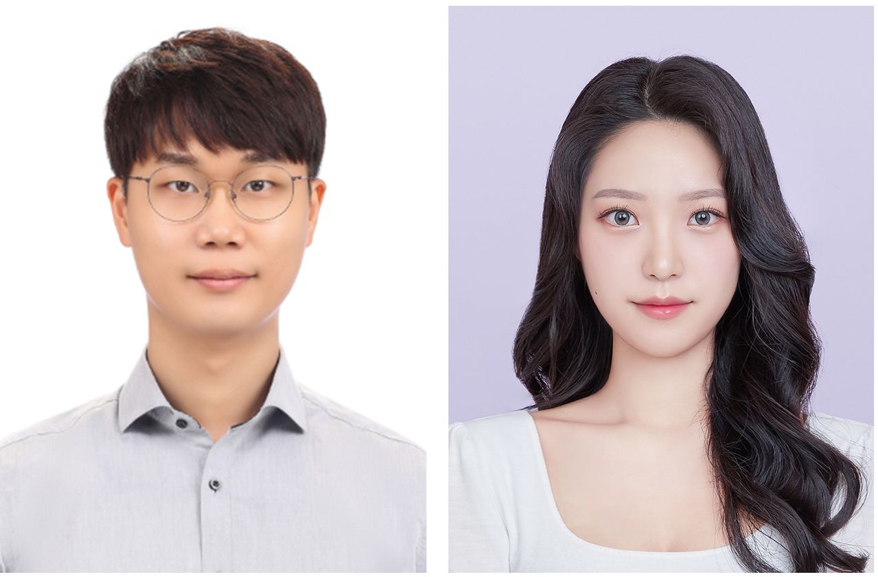 임희대 한양대 교수(왼쪽), 김선주 박사과정생.