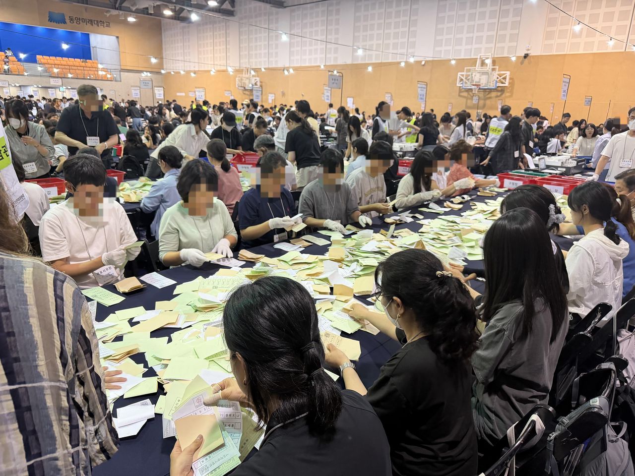 6·3 지방선거 개표 작업. 연합뉴스