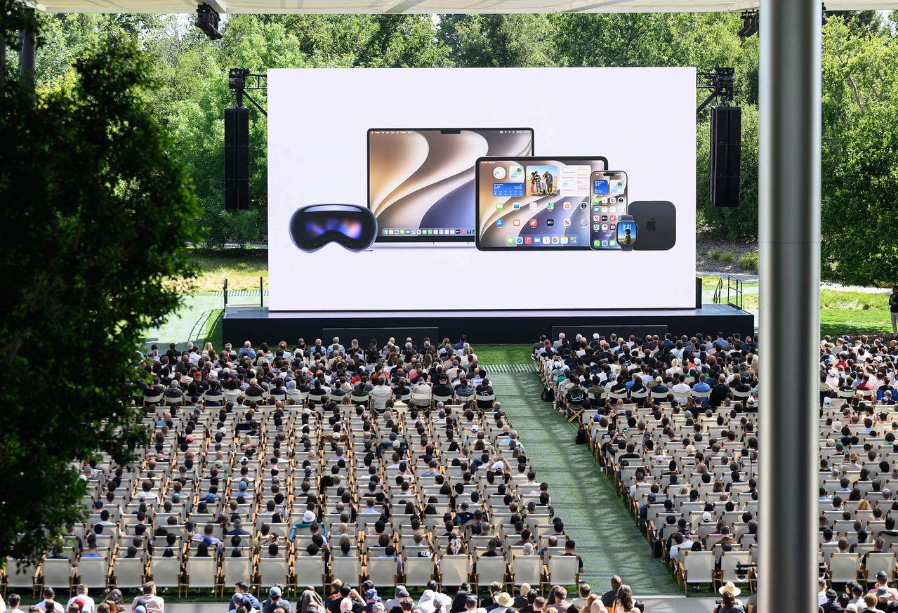 애플의 연례 개발자 행사 WWDC 2026이 열린 미국 캘리포니아주 애플파크. AFP=연합뉴스