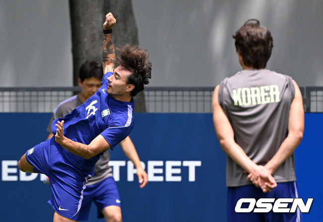 [OSEN=이대선 기자] 대한민국 옌스-홍명보 감독 2026.06.20 /sunday@osen.co.kr