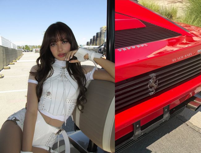 리사 130억 집주인' 리사, 이번엔 빨간 페라리 FLEX…