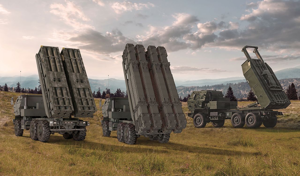 HIMARS보다 무기 탑재량이 두 배로 늘어난 HIMARS FLEX. 록히드마틴