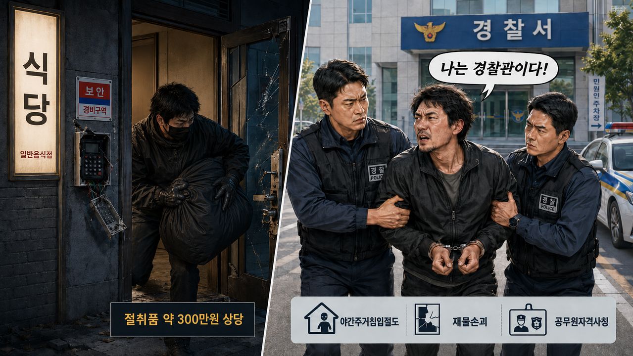 경찰 사칭 일러스트. 챗GPT