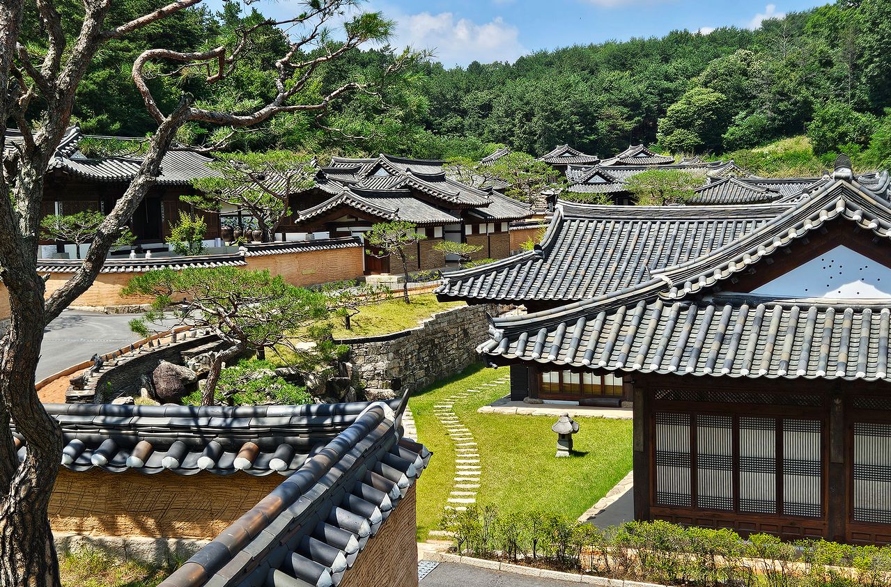 안동 하회마을 어귀에 자리한 고택 호텔 '락고재'. 지난달 한일정상회담 때 저녁 만찬이 열린 장소다.