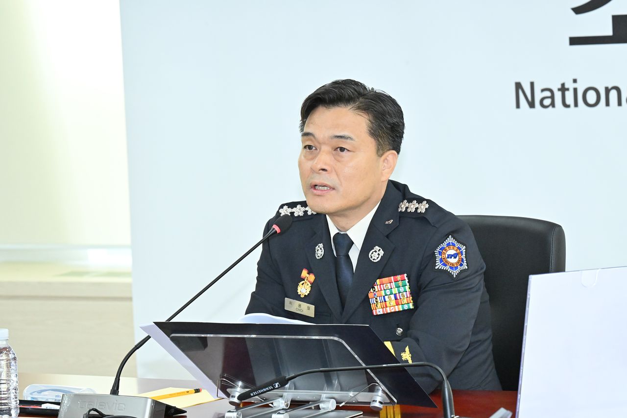최용철 소방청장 직무대행. 사진 소방청