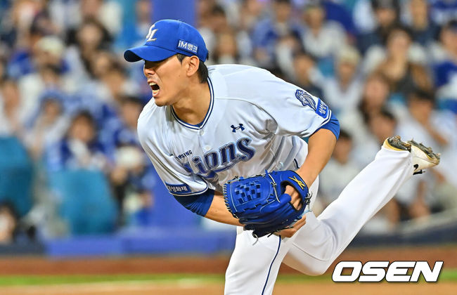 삼성 라이온즈 김재윤. /OSEN DB