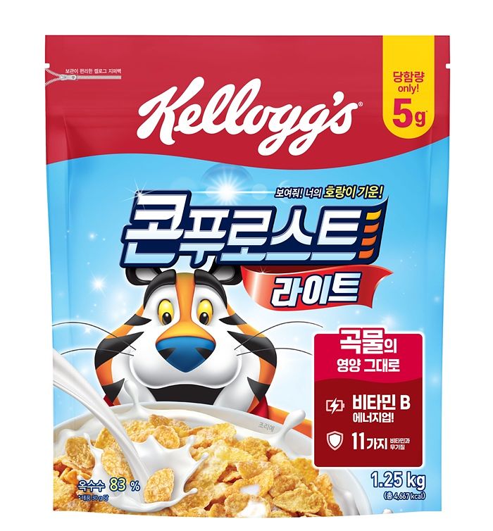 켈로그의 1250g 대용량 시리얼 '콘푸로스트 라이트'. [사진 켈로그]