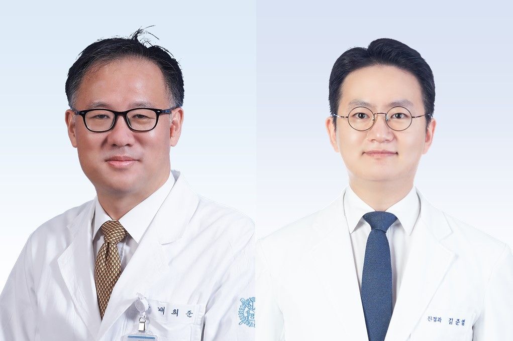 (왼쪽부터) 분당서울대병원 신경과 배희준 교수, 김준엽 교수