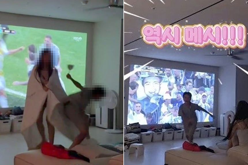 이동국 가족이 새벽 시간대 2026 FIFA 북중미 월드컵 경기를 응원하는 모습. 사진 인스타그램 캡처