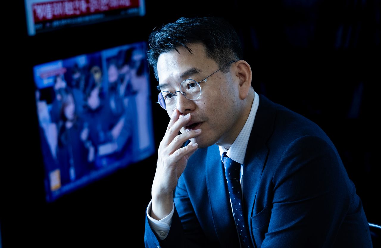 강희석 유진이엔티 대표는 중앙일보와 만나 “글로벌 시장에서 한국 산업과 문화를 제대로 설명하는 역할을 할 것”이라고 말했다. 권혁재 사진전문기자