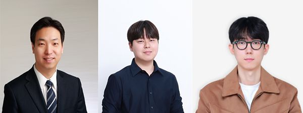 왼쪽부터 류은석 성균관대학교 교수, 박민수 ㈜딥디멘션 대표, 박준형 ㈜딥디멘션 CTO. 