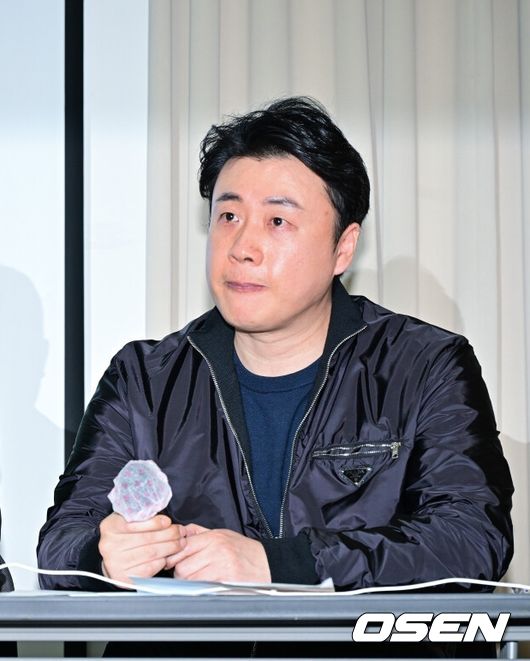 [OSEN=박준형 기자]이진호가 반박 기자회견을 갖고 이야기하고 있다.    /   2025.05.07 / soul1014@osen.co.kr