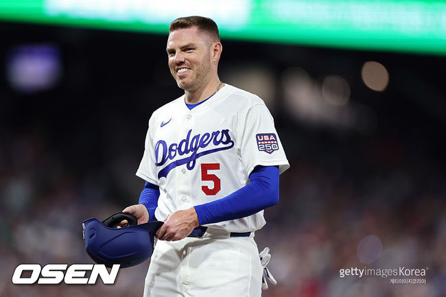 [사진] 다저스 프리먼. ⓒGettyimages(무단전재 및 재배포 금지)
