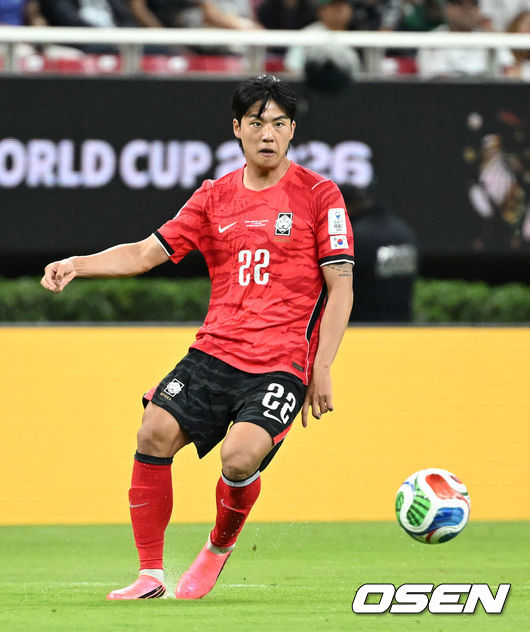 [OSEN=이대선 기자] 대한민국 설영우 2026.06.14 /sunday@osen.co.kr