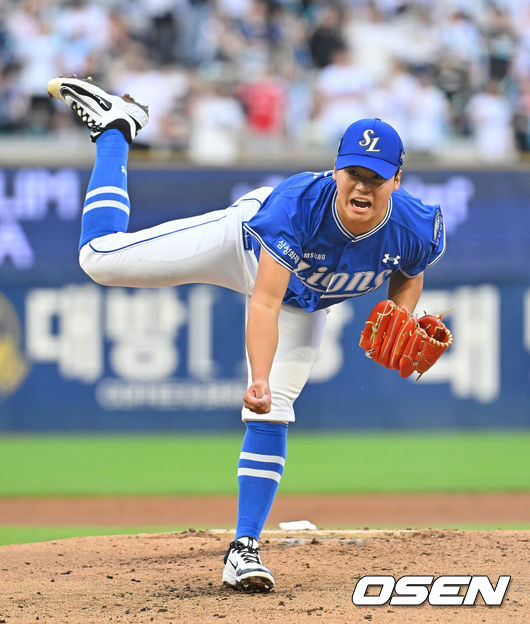 [OSEN=창원, 이석우 기자] 삼성 라이온즈 김백산 124 2026.07.02 / foto0307@osen.co.kr