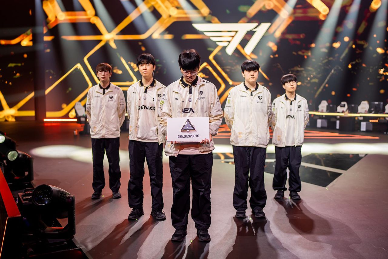 2026 e스포츠 월드컵 3·4위전에서 T1과 격돌한 젠지. 사진 EF