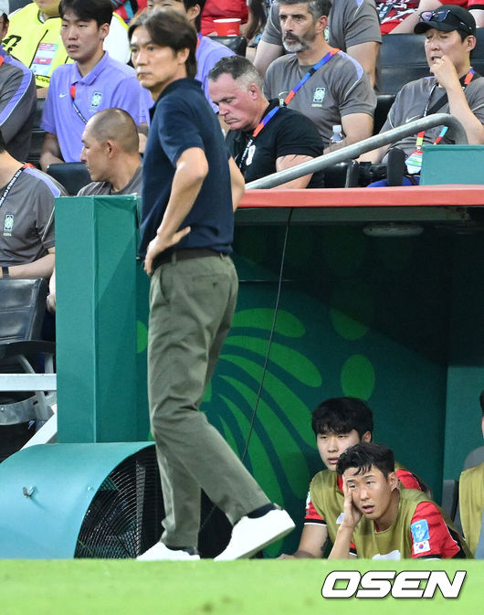 [OSEN=이대선 기자] 대한민국 손흥민-홍명보 감독 2026.06.25 /sunday@osen.co.kr