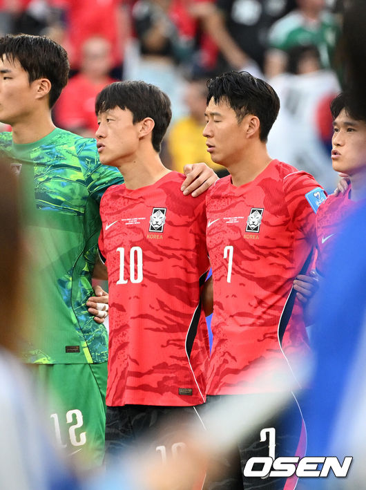 [OSEN=이대선 기자] 대한민국 이재성-손흥민 2026.06.25 /sunday@osen.co.kr