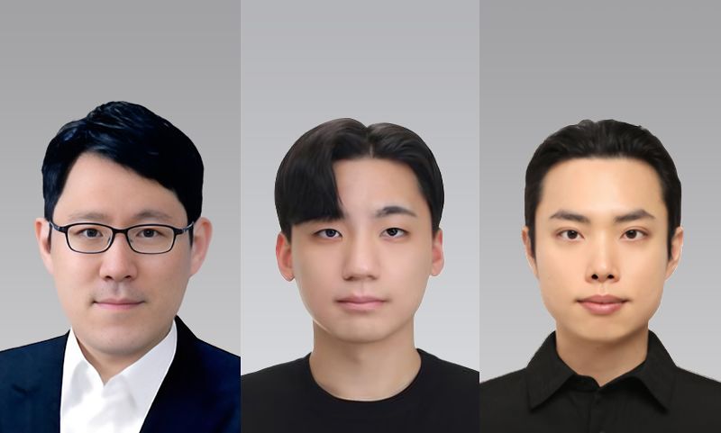 왼쪽부터 김영재 서강대 컴퓨터공학과 교수, 김준원 학생, 유정현 박사과정생.