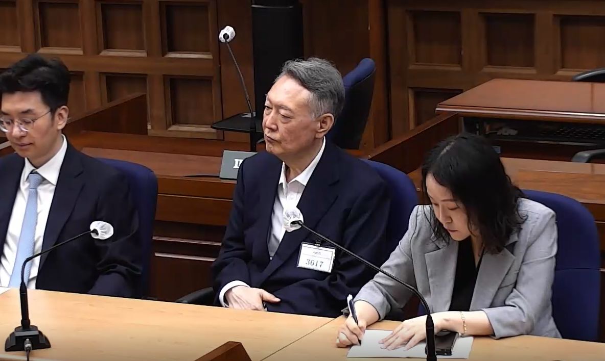 지난 27일 서울 서초구 서울중앙지방법원에서 윤석열 전 대통령의 공직선거법 위반 혐의 1심 선고가 진행되고 있다. 뉴스1