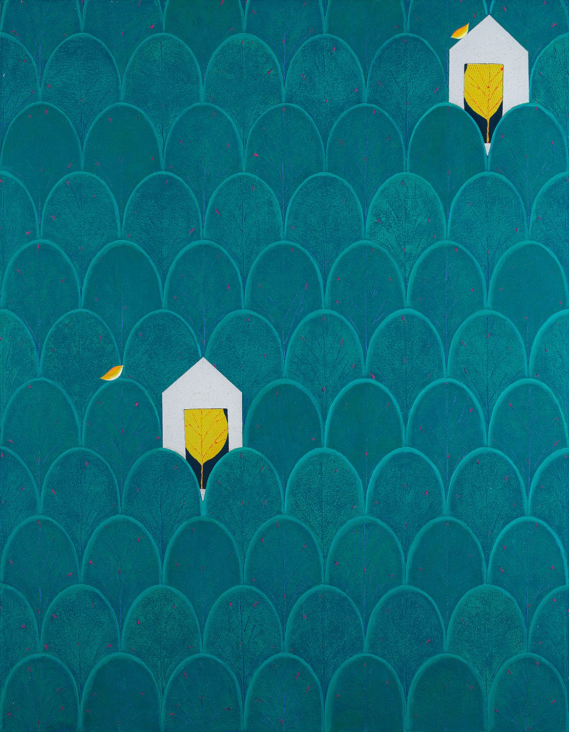 이미애 행복- 꿈꾸는 겁쟁이,116.8x91cm,Mixed media, 2026