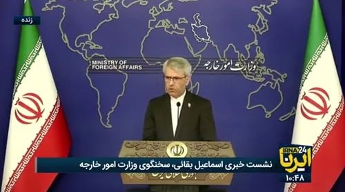 에스마일 바가이 이란 외무부 대변인. 사진 IRNA 통신 텔레그램 채널 캡처