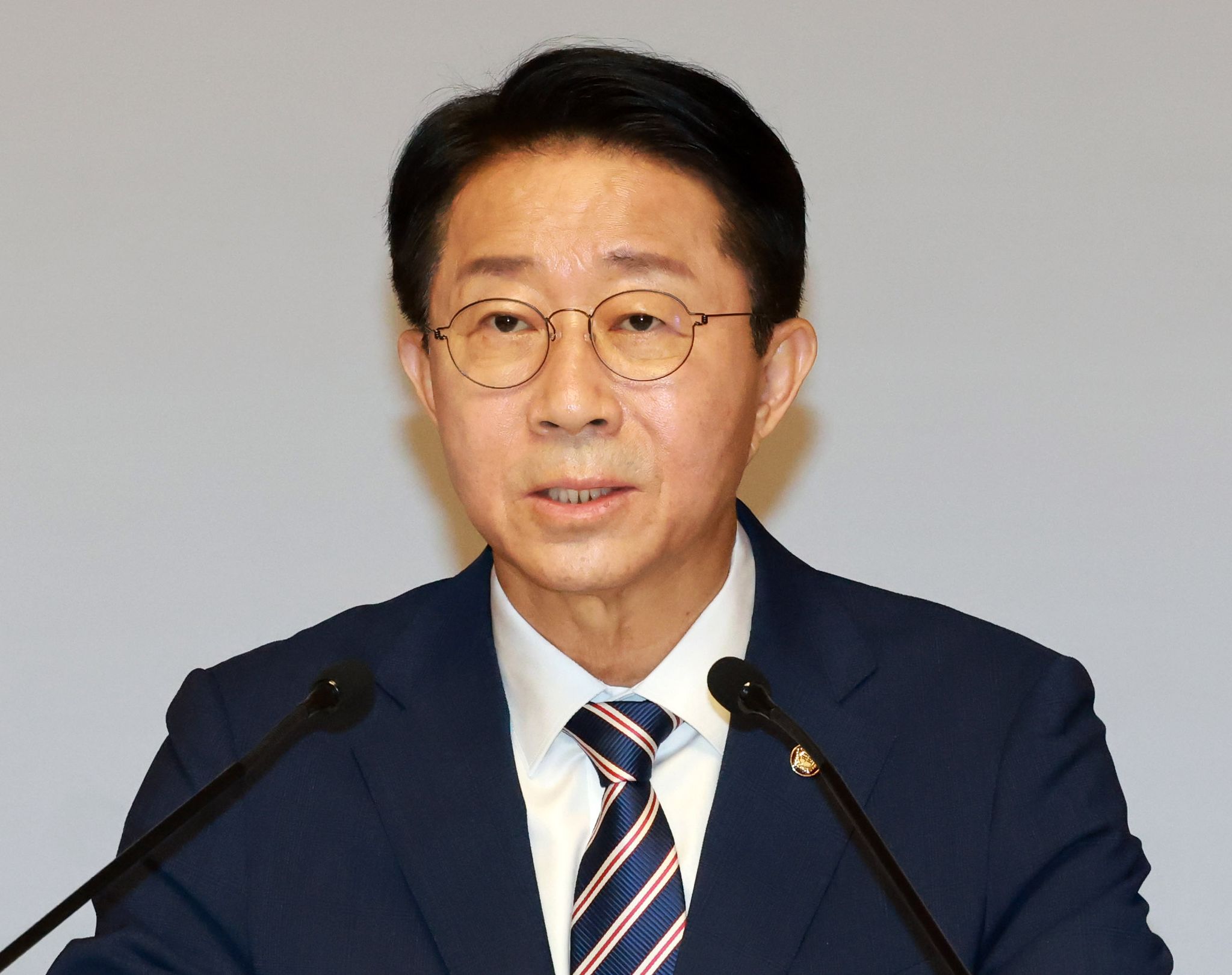 조정식 국회의장이 지난 28일 서울 여의도 국회 사랑재에서 열린 취임 첫 기자간담회에서 인사말을 하고 있다. 연합뉴스