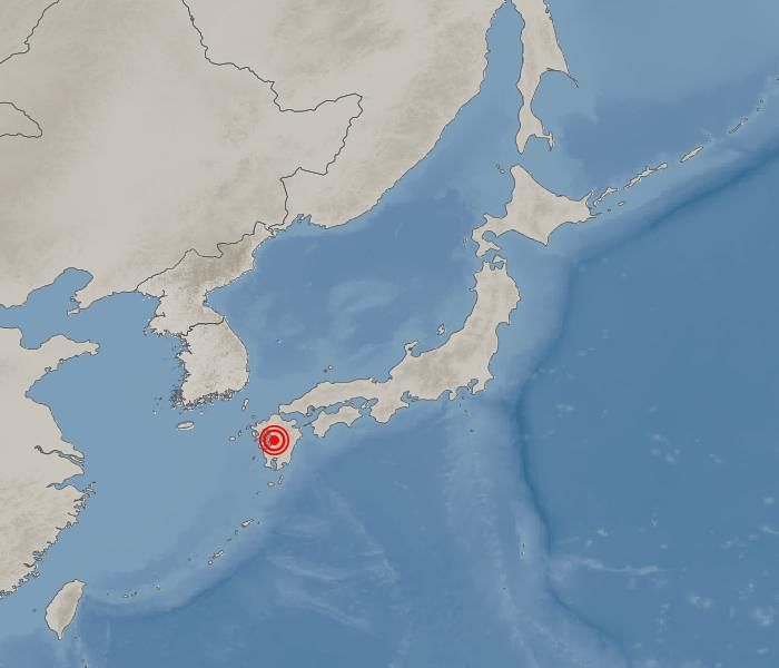 일본 규슈 구마모토에서 28일 오후 4시 27분 규모 7.1의 지진이 발생했다. [사진 기상청]
