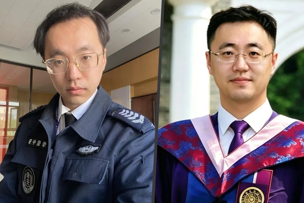 대학 기숙사 경비원으로 일하며 학업을 이어오다 중국 최고 명문대 중 하나인 칭화대학교 대학원에 합격한 양샤오. SCMP 캡처