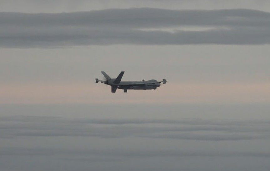기사 내용과 관련 없는 MQ-9 무인기 비행 모습. 뉴시스