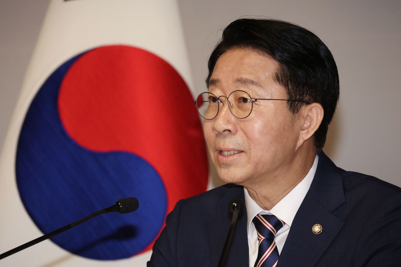 조정식 국회의장이 28일 서울 여의도 국회 사랑재에서 취임 후 첫 기자간담회를 하고 있다. 국회사진기자단
