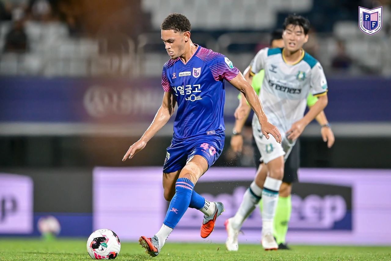 프로축구 K리그2 파주 프런티어 FC의 경기 장면. 사진 파주 FC