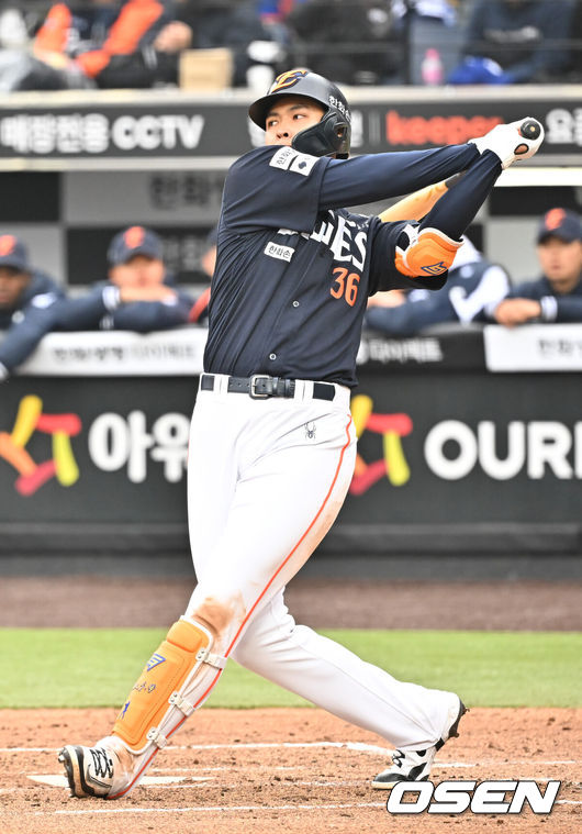 [OSEN=민경훈 기자] 한화 한지윤. 2026.03.15 / rumi@osen.co.kr