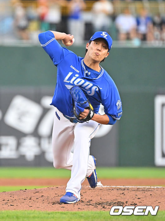 [OSEN=부산, 이석우 기자] 삼성 라이온즈 원태인 134 2026.07.31 / foto0307@osen.co.kr
