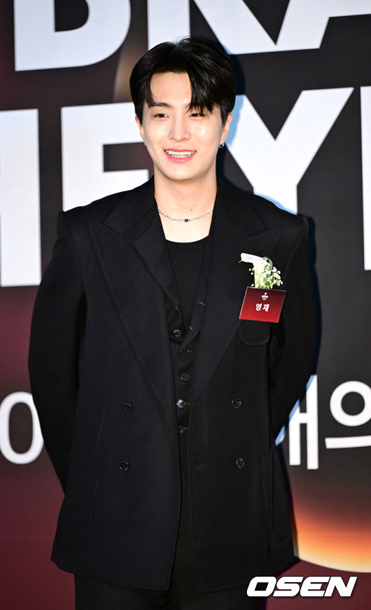 [OSEN=최규한 기자] 7일 오전 서울 장충동 신라호텔에서 ‘2023 올해의 브랜드 대상’ 시상식이 열렸다.갓세븐 영재가 행사에 참석해 포즈를 취하고 있다. 2023.09.07 / dreamer@osen.co.kr