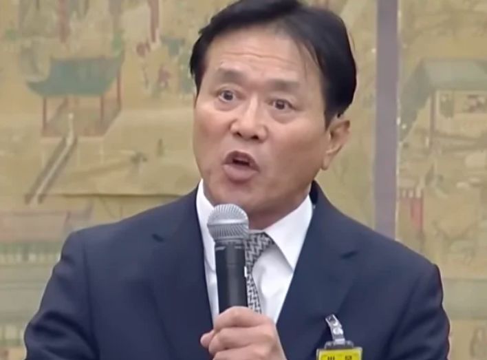 문진희 전 축구협회 심판위원장. 국회 생중계 화면
